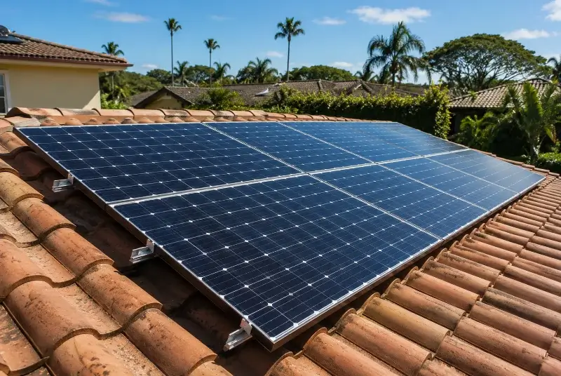 Installation de panneaux solaires à la Grigonnais
